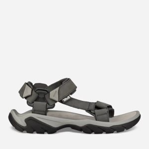 Teva Terra Fi 5 Universal Leather - Pánske Sandále - Tmavo Siva